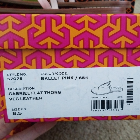 Tory Burch Gabriel Flat Thong / Ballet Pink - Picture 5 of 6